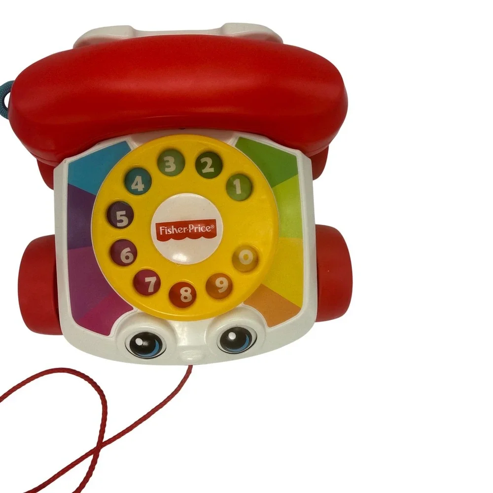 Fisher Price Chatter Telephone Pull Toy Rotary Dial 2015 Mattel Preschool